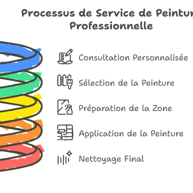 les étapes de la réalisation de travaux de peinture